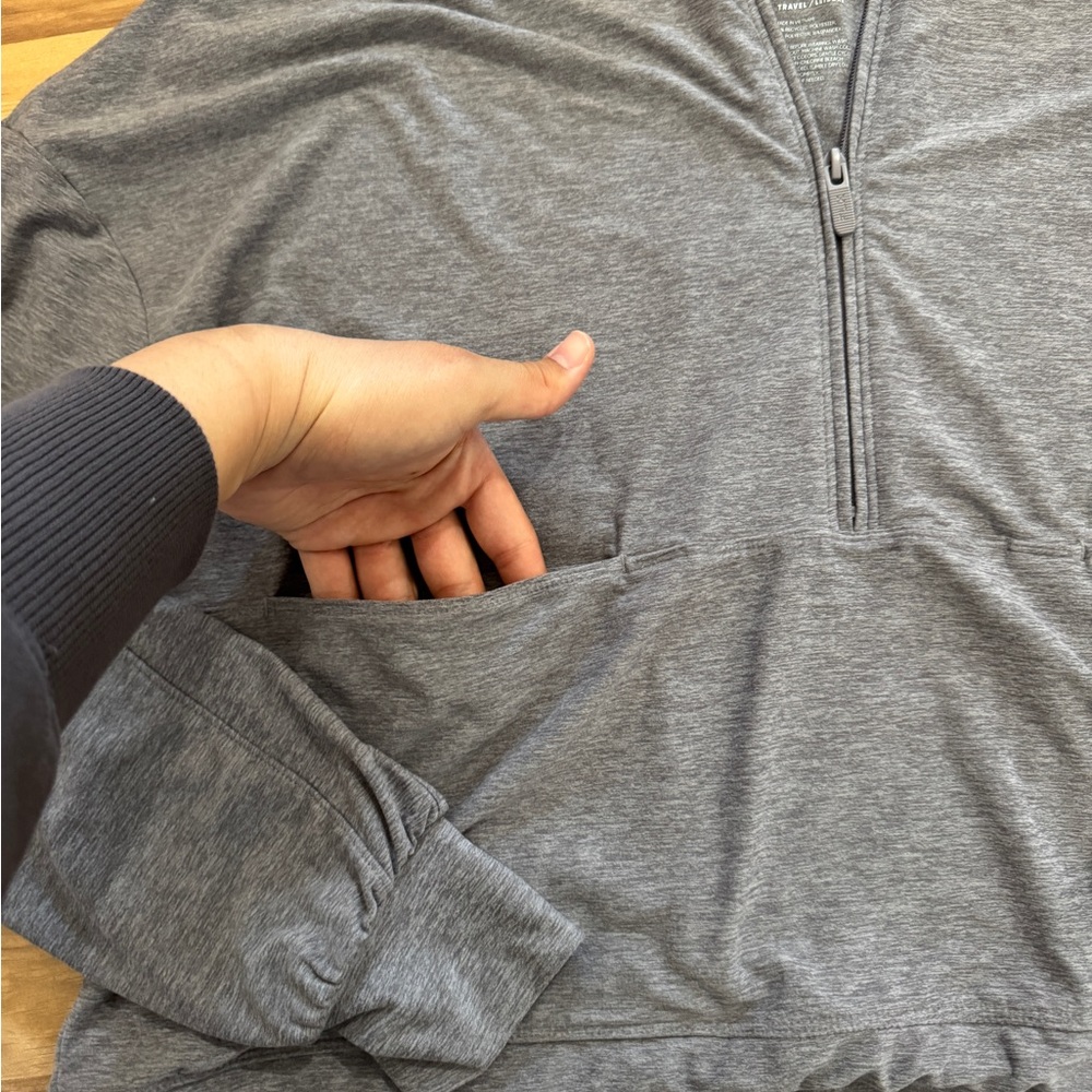 FLX Women's Gray Quarter-Zip Sweatshirt - Picture 2 of 8